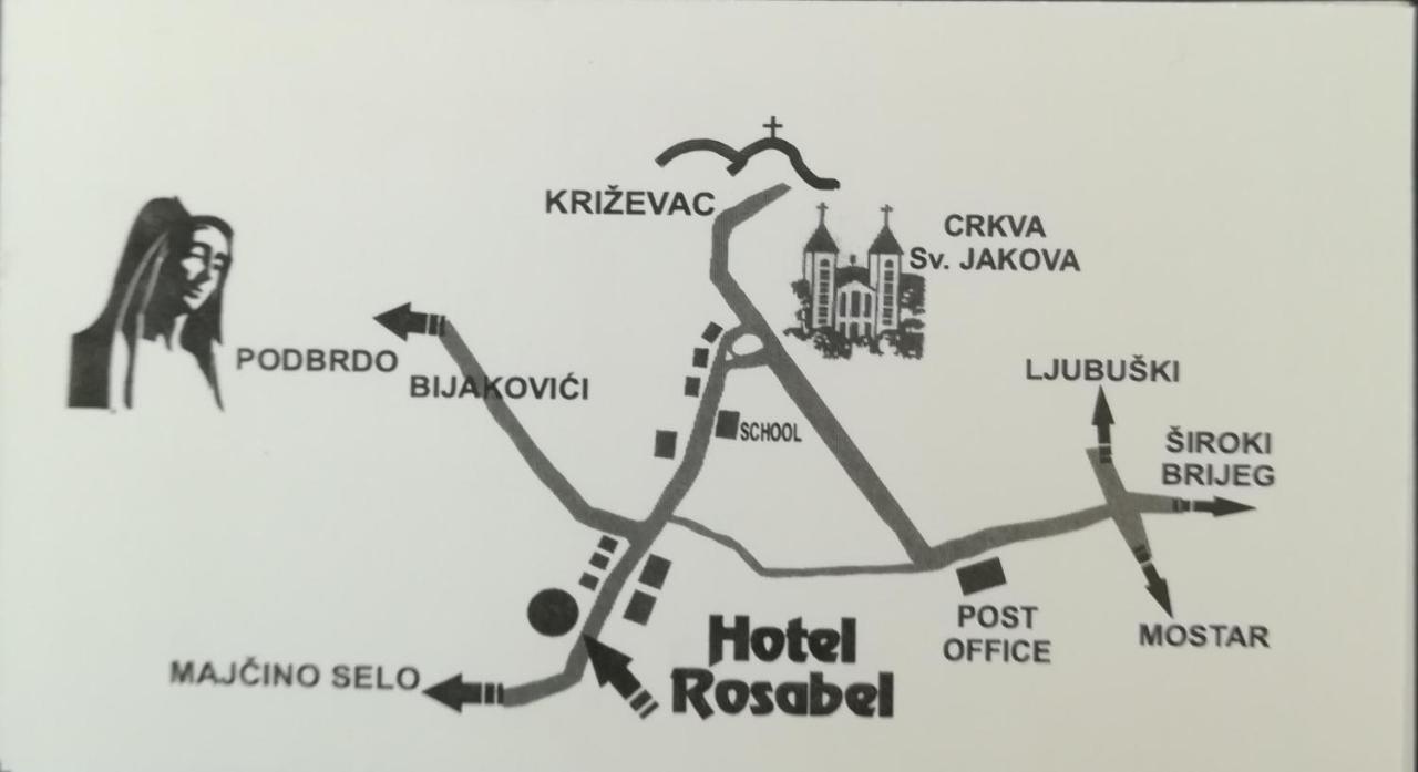 Hotel Rosabel Međugorje Zewnętrze zdjęcie